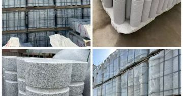 青海 芝麻白花岗岩挡车柱、隔离柱多少钱