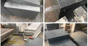 青海 芝麻黑地铺石材