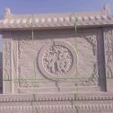 青海 芝麻白花岗岩屏风，照壁，影壁