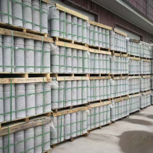 青海 芝麻白挡车柱、阻车桩、隔离柱