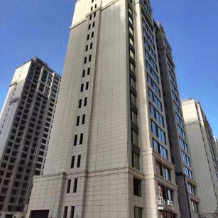 青海黄金麻高端小区，外墙干挂