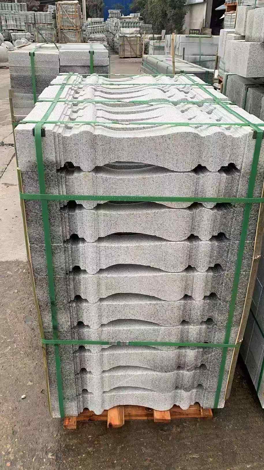 青海 芝麻白方形拉丝面，栏杆花瓶柱