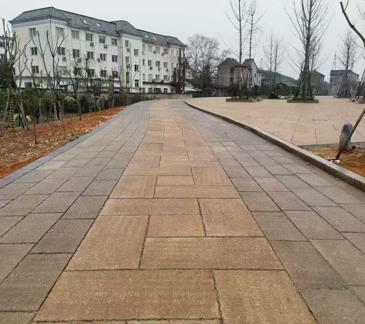 青海仿古石铺装效果