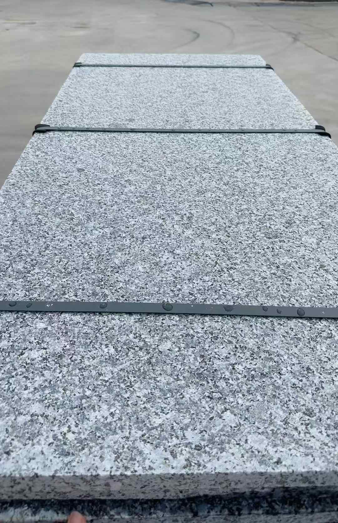 青海 芝麻黑火烧面毛板，条板，半成品