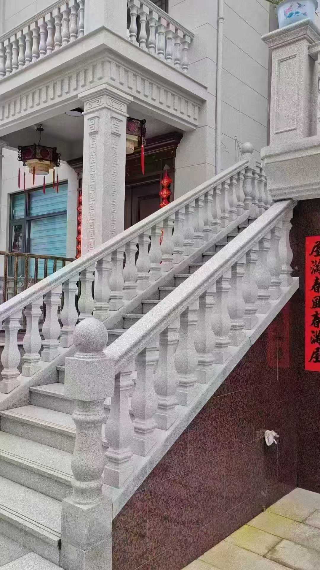 青海 天然石材 阳台庭院护栏、栏杆