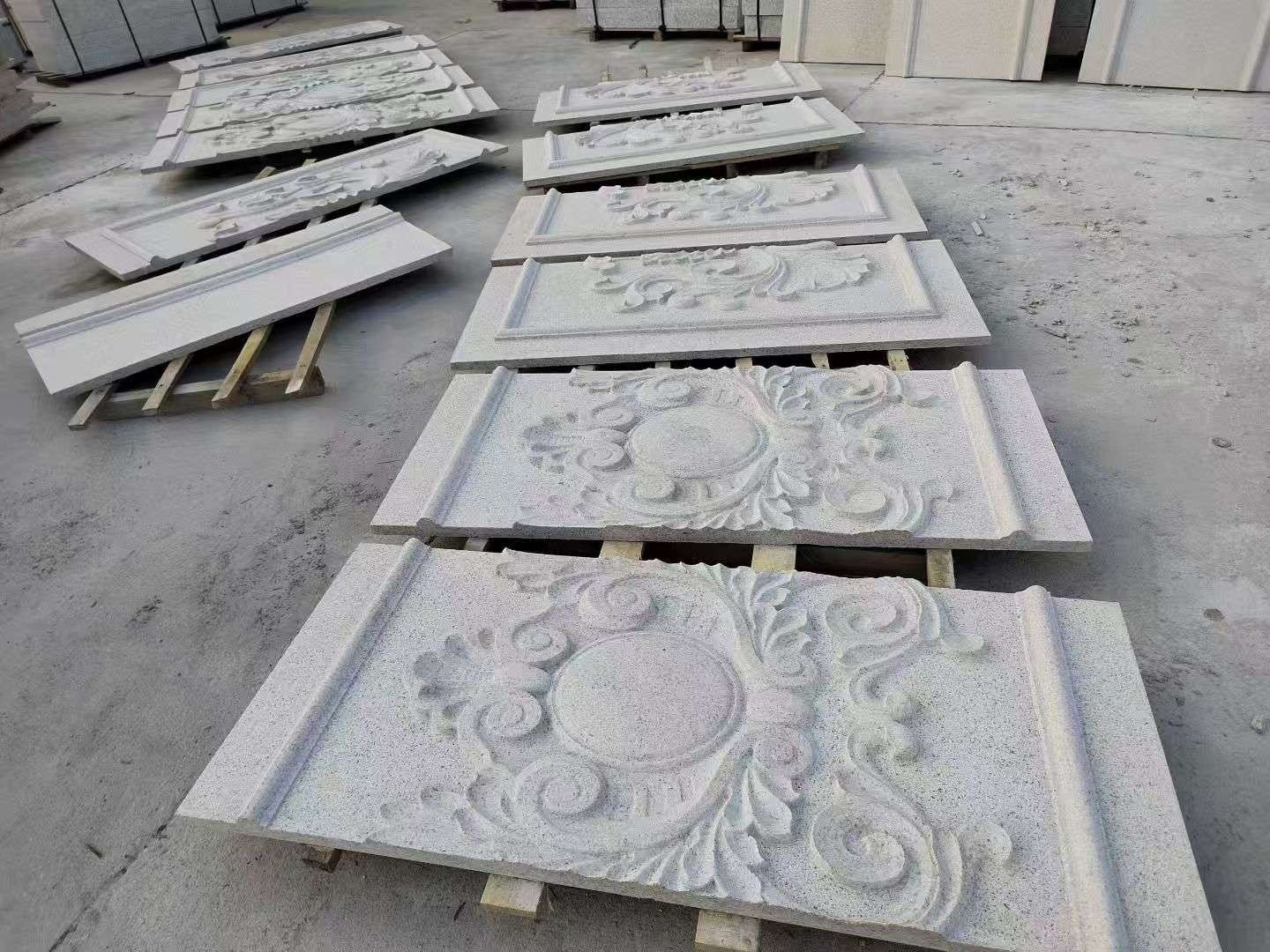 青海 芝麻白干挂雕花板