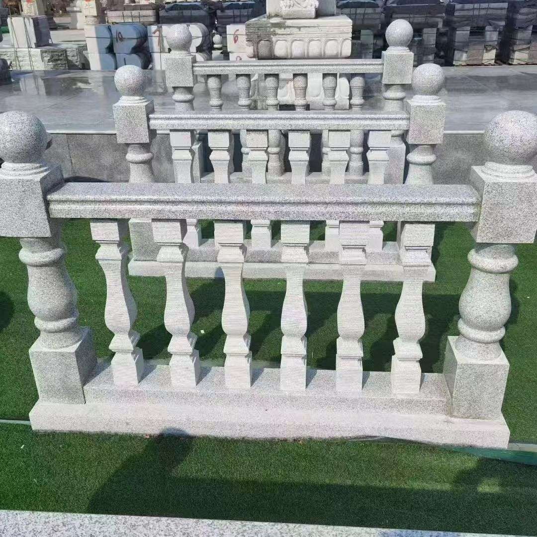 青海 别墅石材栏杆特写